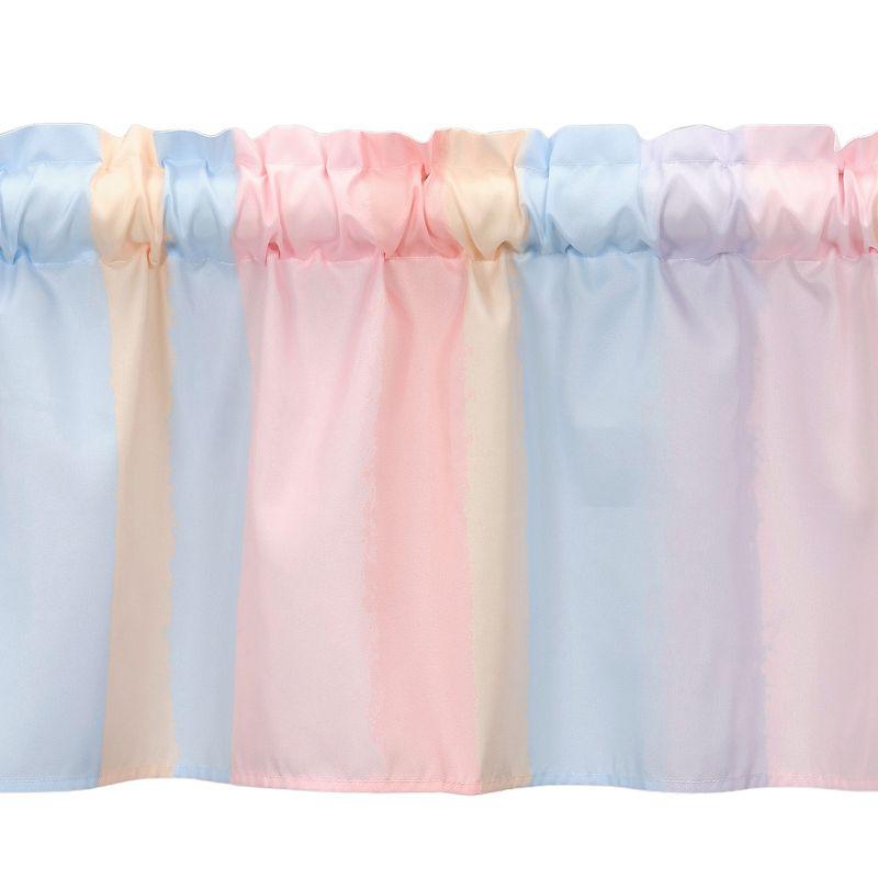 Bedtime Originals Rainbow Hearts Pink/Purple Stripes Nursery Window Valance