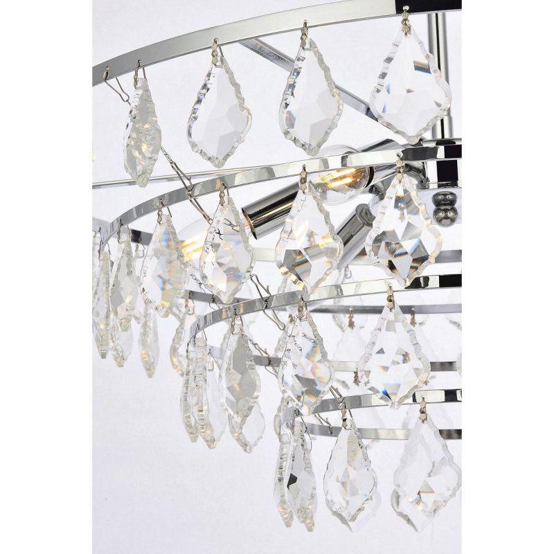 Elegant Lighting Ella 24 inch pendant in chrome