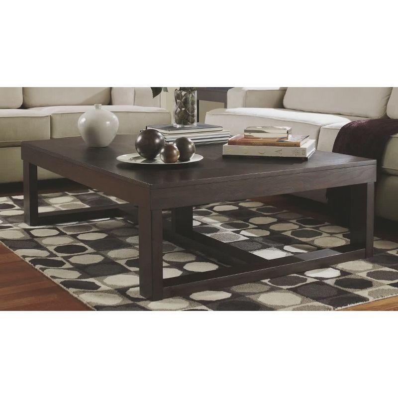 Watson Dark Brown Rectangular Wood Coffee Table