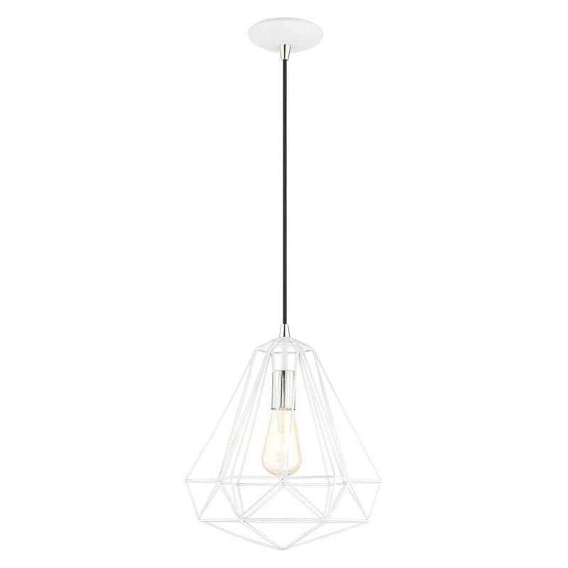 Livex Lighting Knox 1 - Light Pendant in  Shiny White