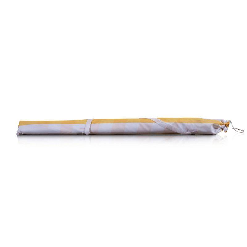 Oniva Portable Beach Stick Umbrella - Yellow Cabana Stripe