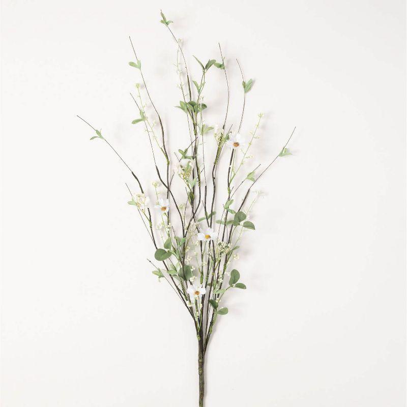 Sullivans Artificial Daisy and Eucalyptus Stem 44.5"H Green
