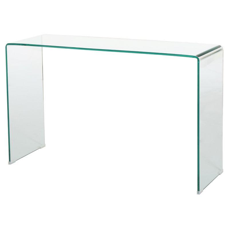 30" Ramona Console Table Clear - Christopher Knight Home: Tempered Glass, Modern Entryway