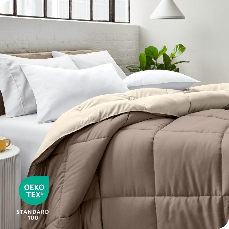 Bare Home Premium Ultra Soft Modern & Contemporary Box Stitch Comforter