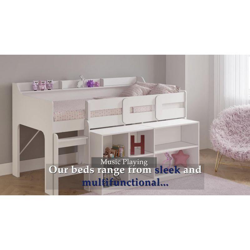 Twin Brooklyn Metal Kids' Bed Black - BK Furniture: Kids Twin Bed Frame, Reinforced Center Support, ASTM Certified