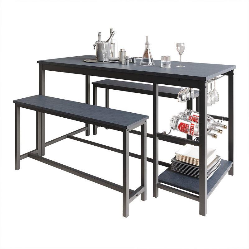 CasePiece 3 Pcs Metal Dining Set