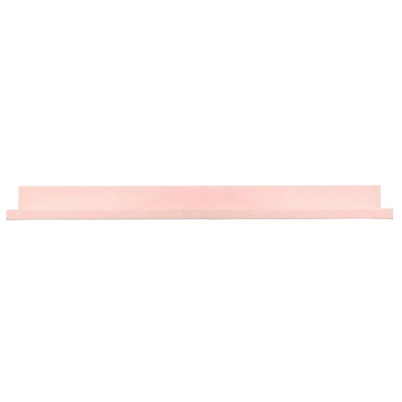 35.4" Picture Ledge Shelf for Kids' Room Pink - InPlace: Decorative Wall Shelf, MDF, Painted, 17 lb Capacity
