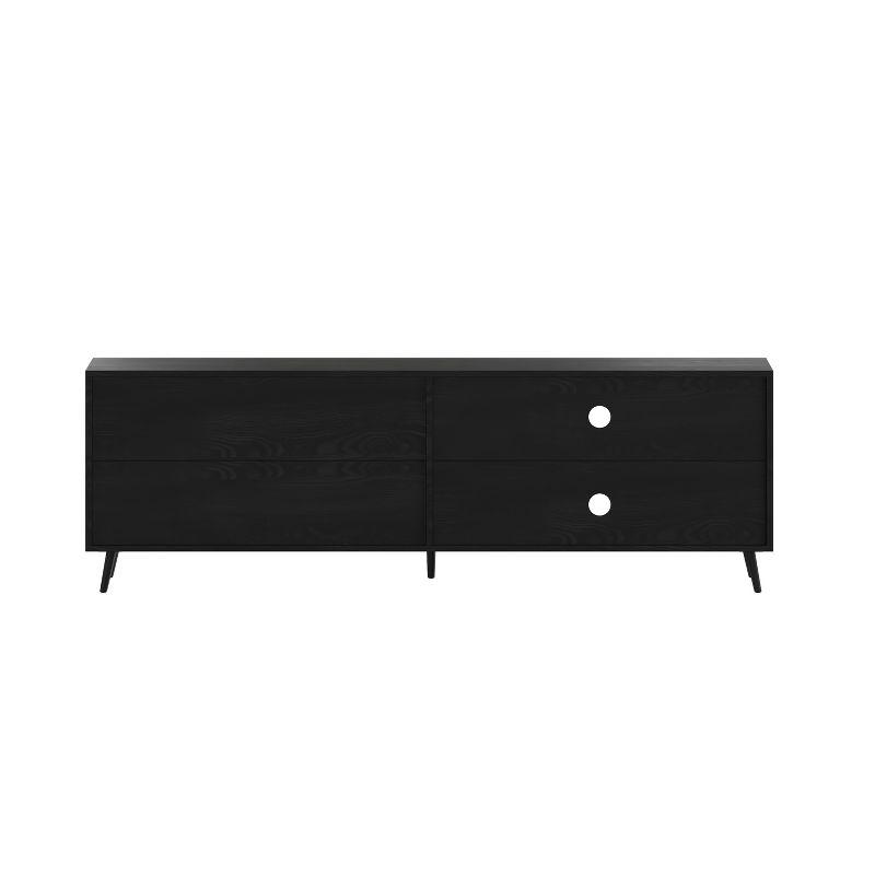 Flash Furniture Nelson 65" Mid Century Modern TV Stand for up to 60" TV's with Adjustable Shelf and Storage Drawers