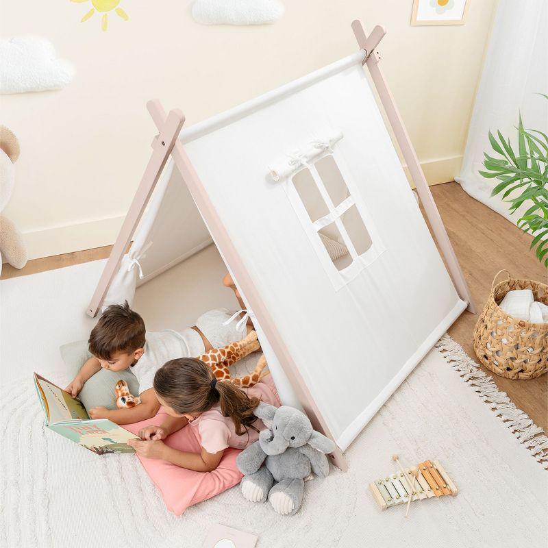 Comfy Cubs Kids Play Tent - Spacious & Stylish Kids Tent Made with 100% Breathable Cotton Canvas  By Comfy Cubs