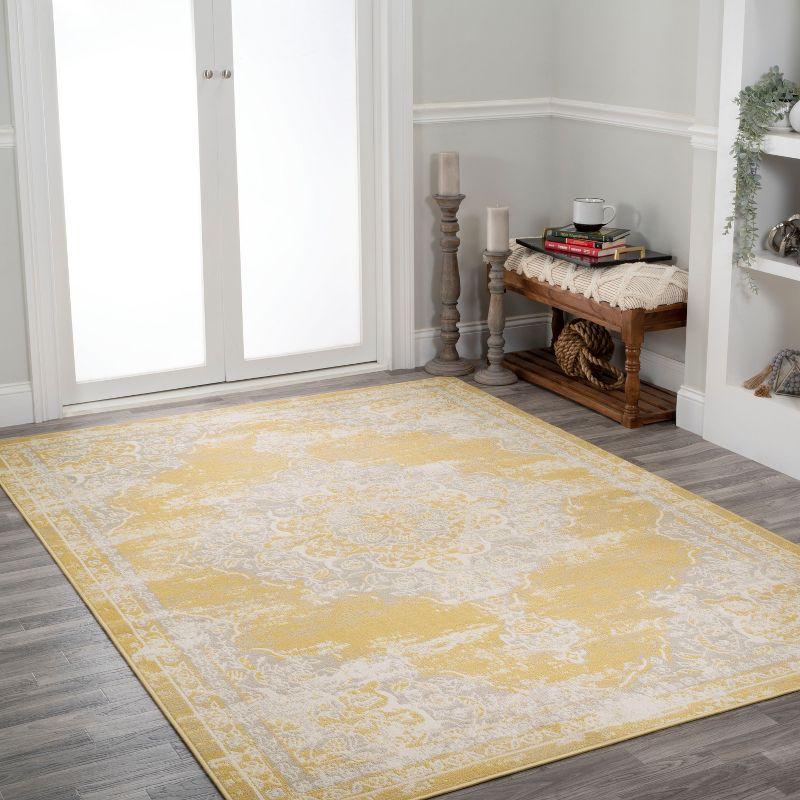 Alhambra Ornate Medallion Modern Indoor Area Rug - JONATHAN Y