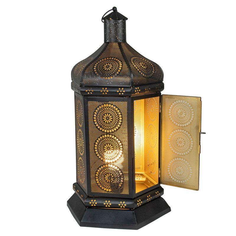 21.5" Moroccan Style Lantern Table Lamp