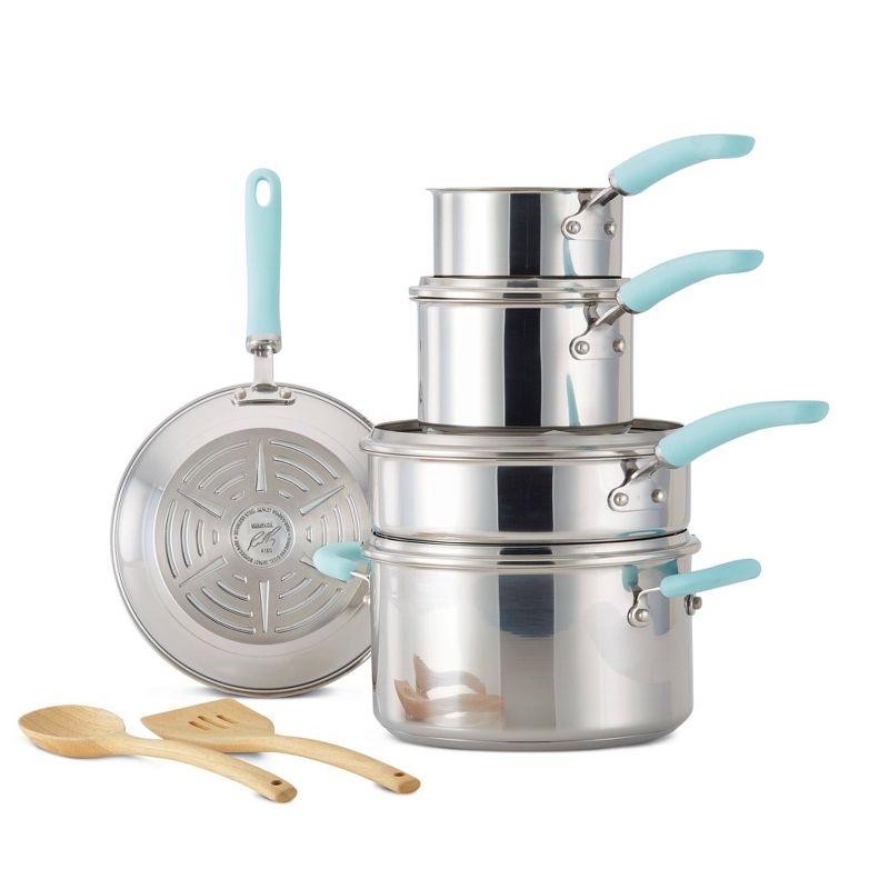 Rachael Ray Rachael Ray Create Delicious Stainless Steel Cookware Induction Pots and Pans Set, 10 Piece