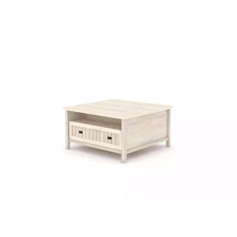 Costa Lift Top Coffee Table Chalked Chestnut - Sauder: Modern MDF Storage, Metal Hardware, 5-Year Warranty