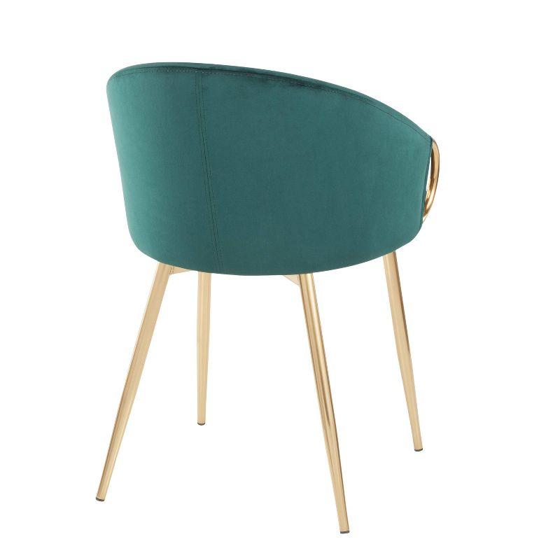 Claire Contemporary and Glam Dining Chair - LumiSource