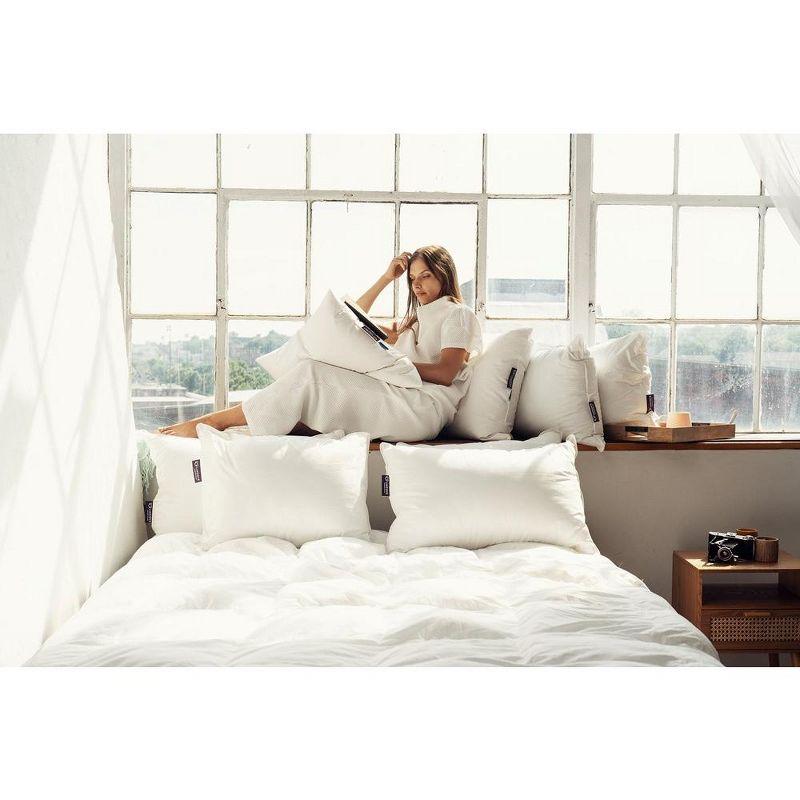 Lincove Cloud Canadian Down Luxury Sleeping  Pillow - 625 Fill Power, 500 Thread Count Cotton Sateen Shell, King - Soft, 2 Pack