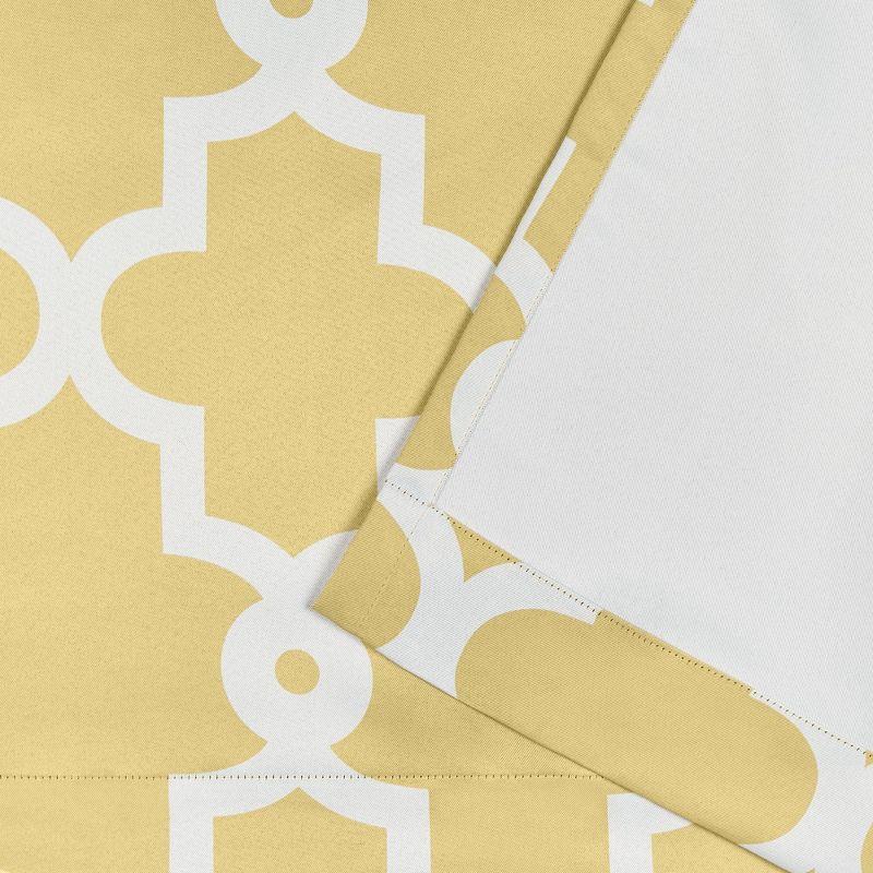 108"x84" Yellow Polyester Room Darkening Grommet Curtain Panel