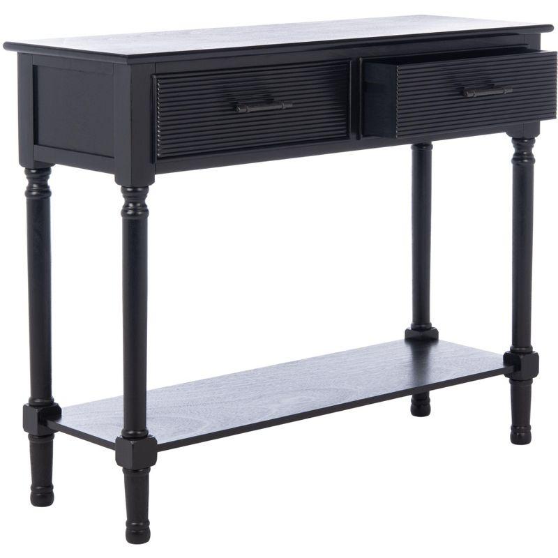 Ryder 2 Drawer Console Table - Black - Safavieh