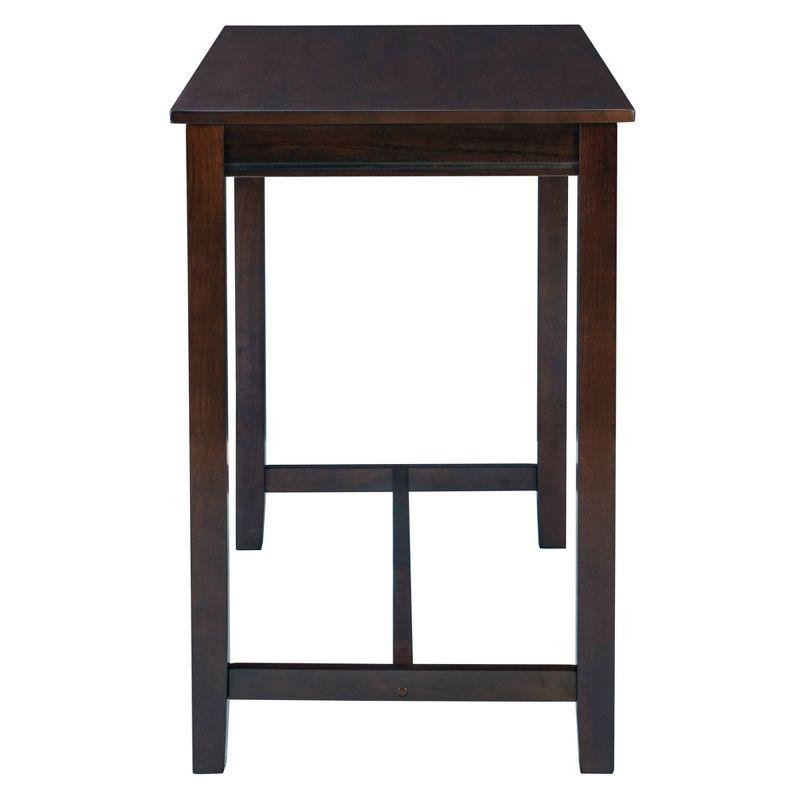 3pc Claridge Backless Stools Counter Height Dining Set Brown/Beige - Linon: Rubberwood, Padded Seat, Nesting Design