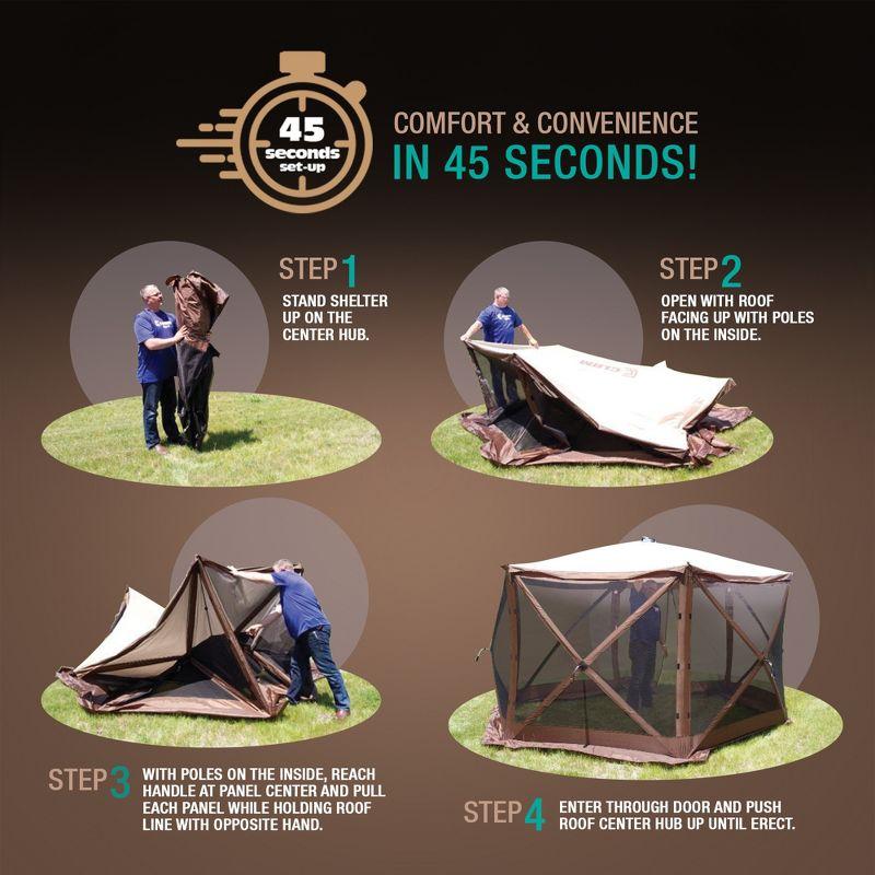 Clam CLAM Quick-Set Portable Outdoor Camping Canopy Shelter