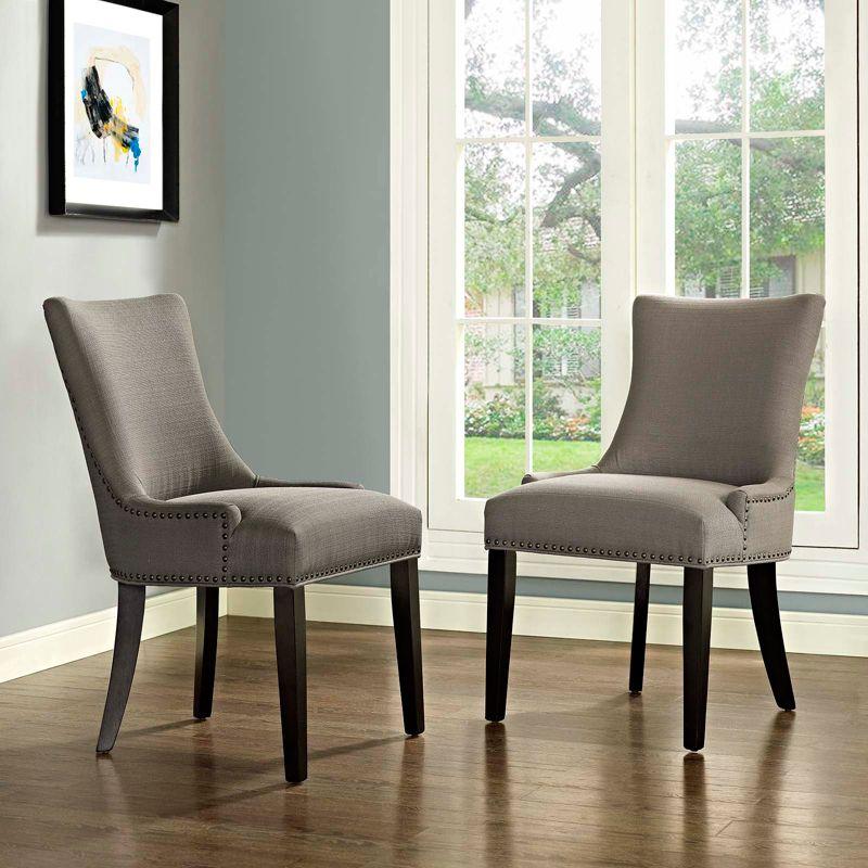 ModwayMarquis Dining Side Chair Fabric Set of 2