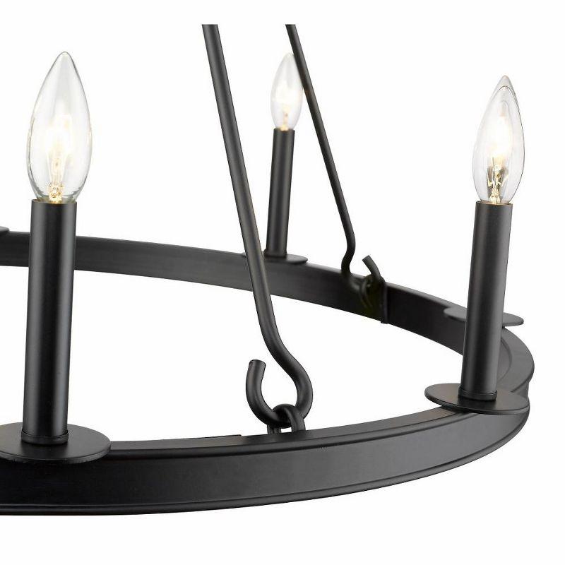 Z-Lite Barclay 8 - Light Chandelier in  Matte Black