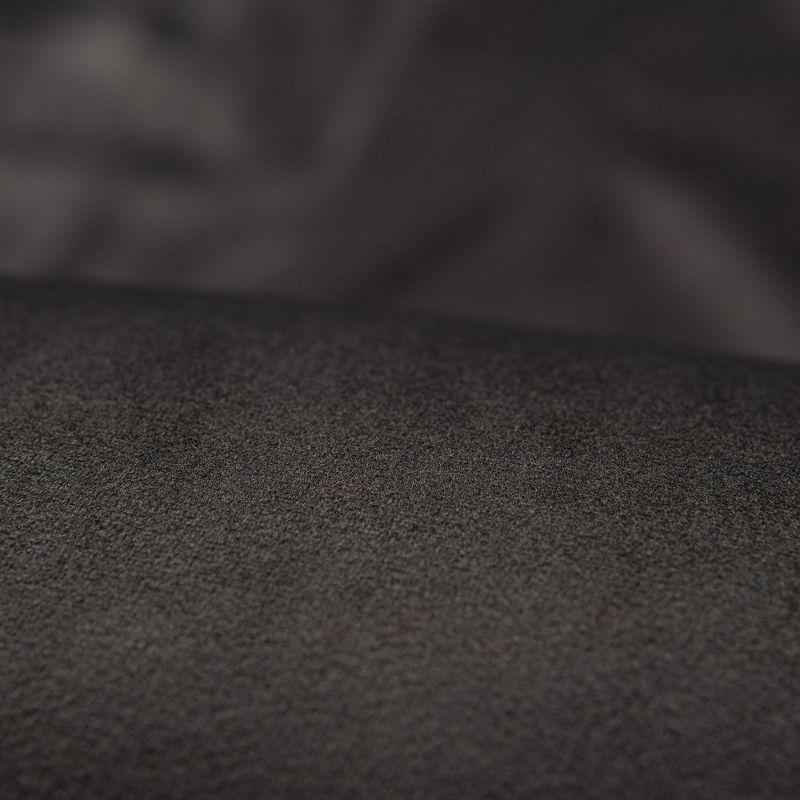 Chanasya 2pk Solid Velvet Room Darkening Blackout Privacy Window Curtain Panels - Set of 2 - 52 x 96 Inches Long - Charcoal