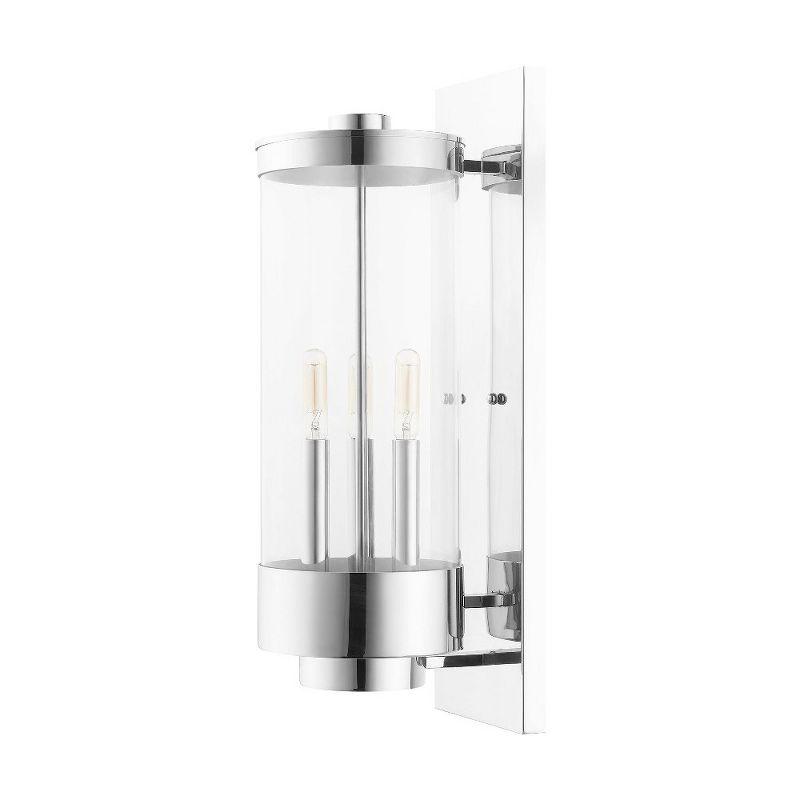 Livex Lighting Hillcrest 3 - Light Wall Light in  Polished Chrome