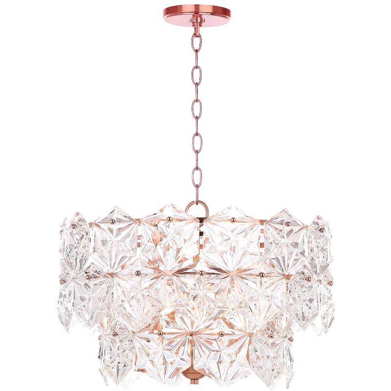Sia 4 Light 19" Pendant - PND4001 - Clear/Copper - Safavieh