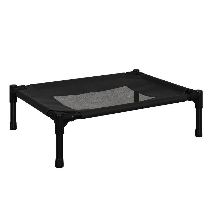 PETMAKER 24.5x18.5-Inch Elevated Dog Bed, Black | Wayfair