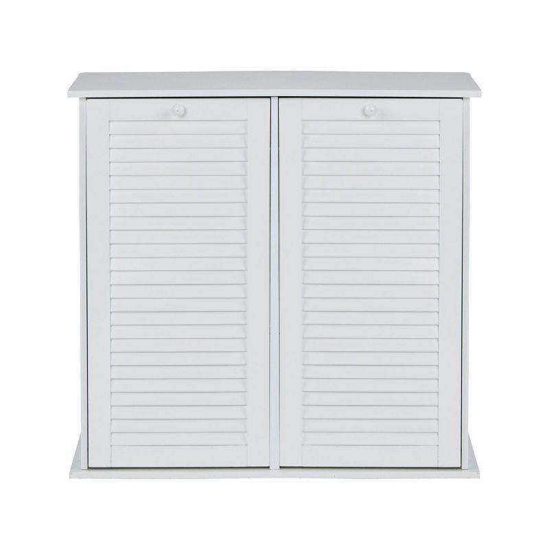 Tilt-out Cabinet Laundry Sorter with Shutter Front