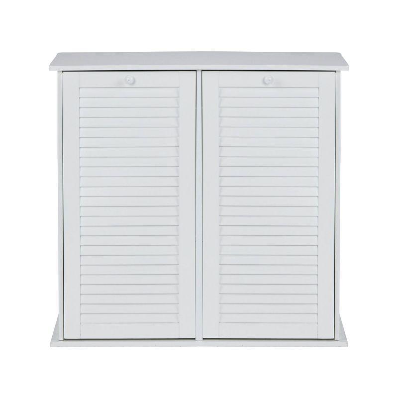 Tilt-out Cabinet Laundry Sorter with Shutter Front