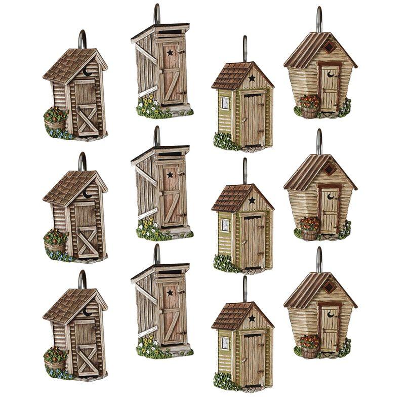 Park Designs Outhouse Shower Curtain Hooks