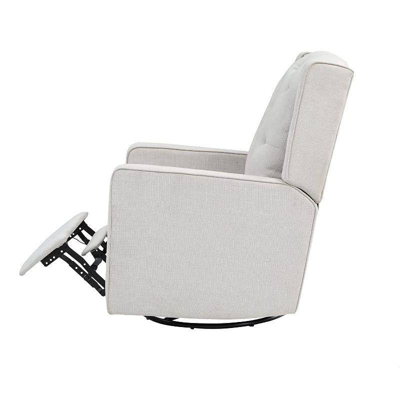 AFG Baby Furniture Ava Swivel Glider Recliner, Gray