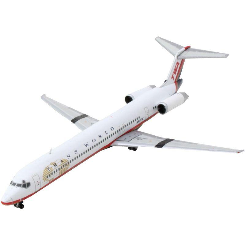 McDonnell Douglas MD-82 Commercial Aircraft "Trans World Airlines" White w/Red 1/400 Diecast Model Airplane by GeminiJets