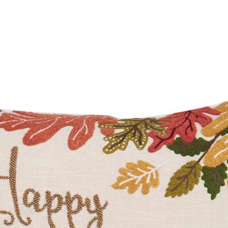 C&F Home Happy Thanksgiving Leaves Pillow