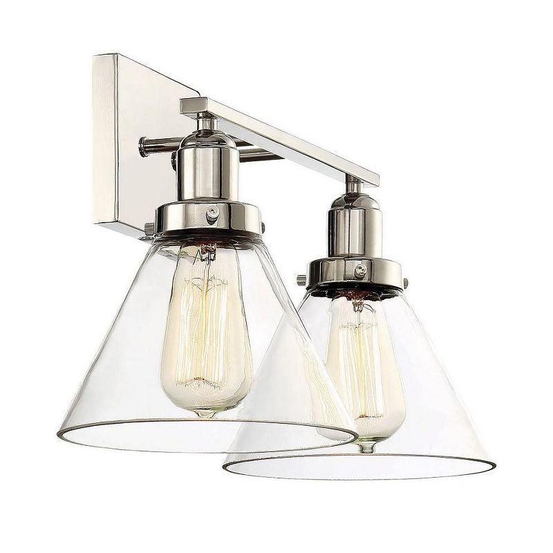 Catalina 2 Light Transparent Dimmable Vanity Light