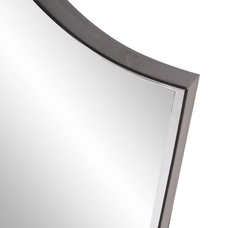 Classic Arch Graphite and Silver Iron Vanity Mirror