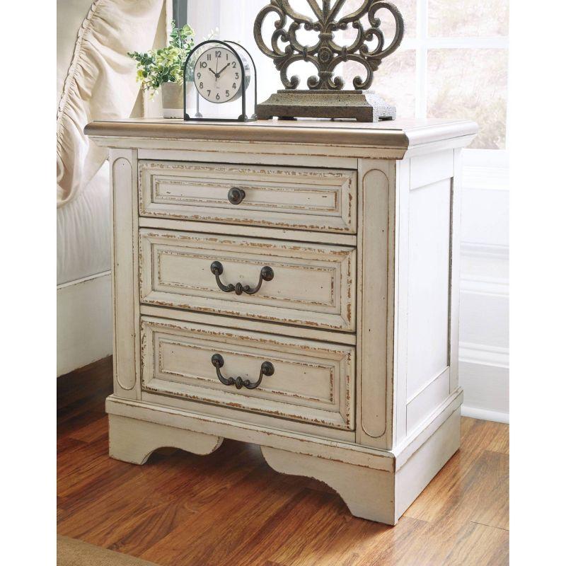 Hayley 3 - Drawer Nightstand in White