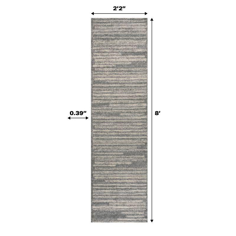 Khalil Modern Berber Stripe Indoor Area Rug - JONATHAN Y