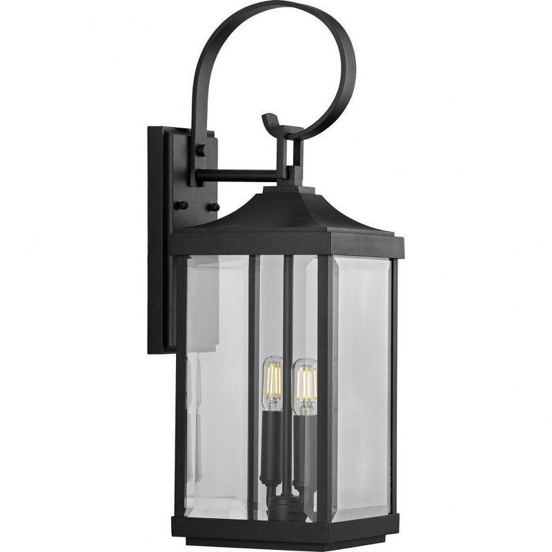 Gibbes Street Black Cast Aluminum Dimmable Lantern Sconce