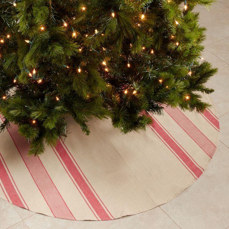 Saro Lifestyle Saro Lifestyle Banded Design Tree Skirt