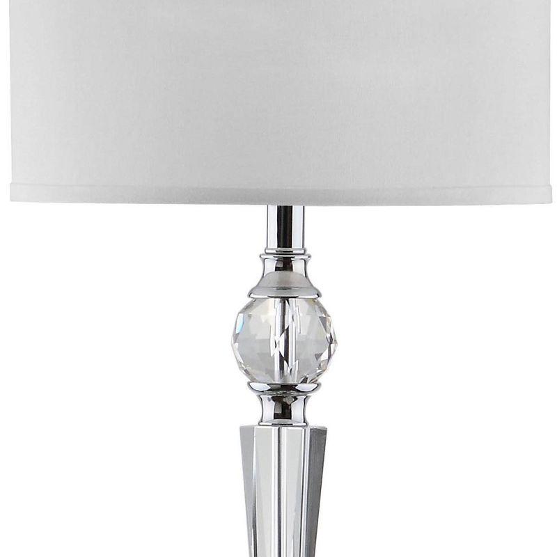 Savannah 60 Inch H Floor Lamp - Clear/Chrome - Safavieh