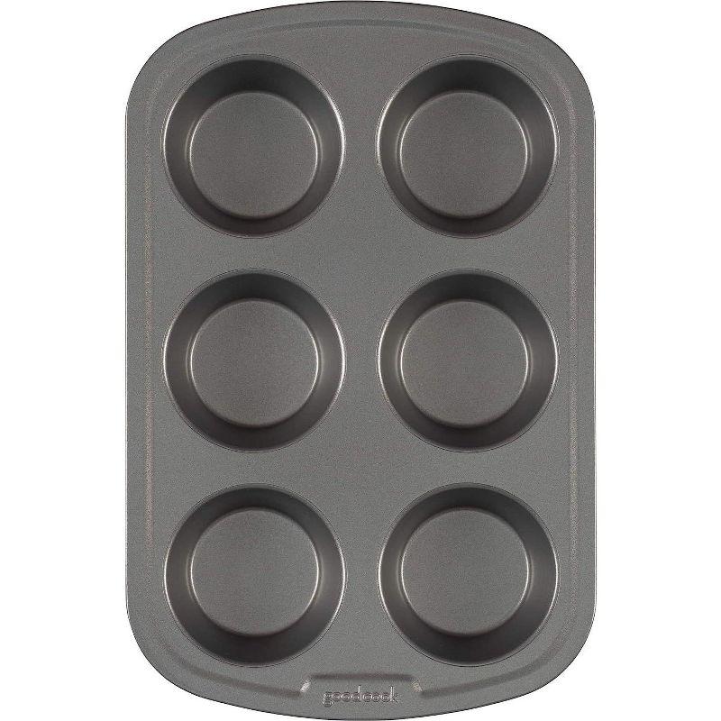 Jumbo Non-Stick 6-Cup Steel Muffin Pan