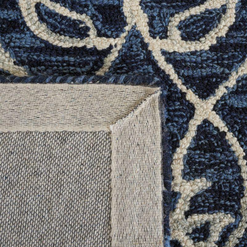 Jardin JAR601 Hand Tufted Accent Rug - Navy/Ivory - 3'x5' - Safavieh