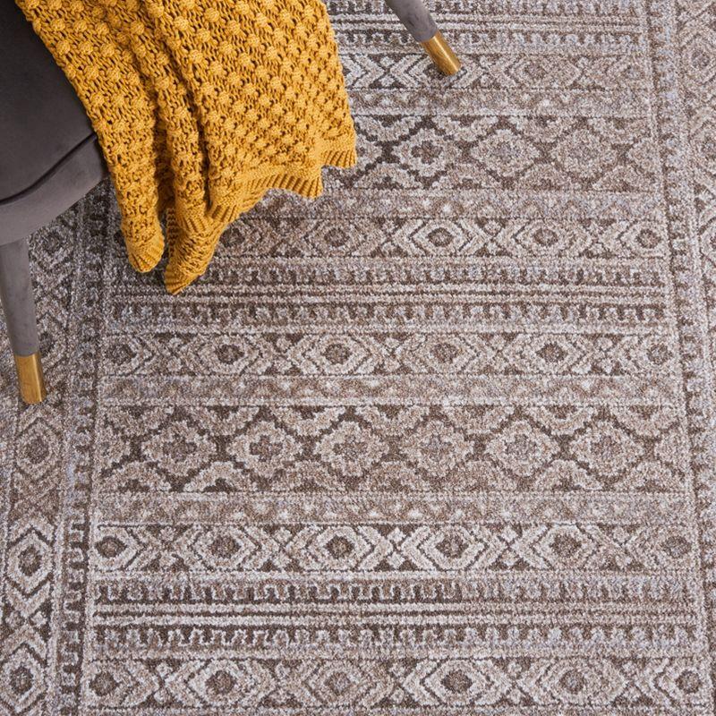 Toscana TOS658 Power Loomed Area Rug - Ivory/Brown - 5'3"x7'6" - Safavieh.