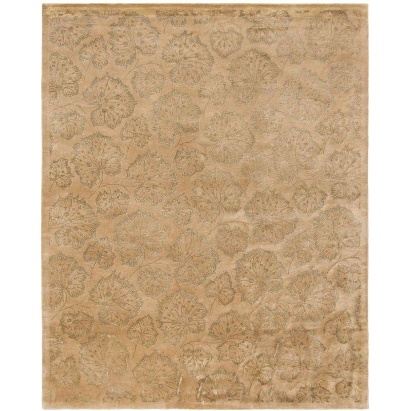 Geranium Leaf Martha Stewart Hand Tufted 50% Viscos, 50% Wool Rug