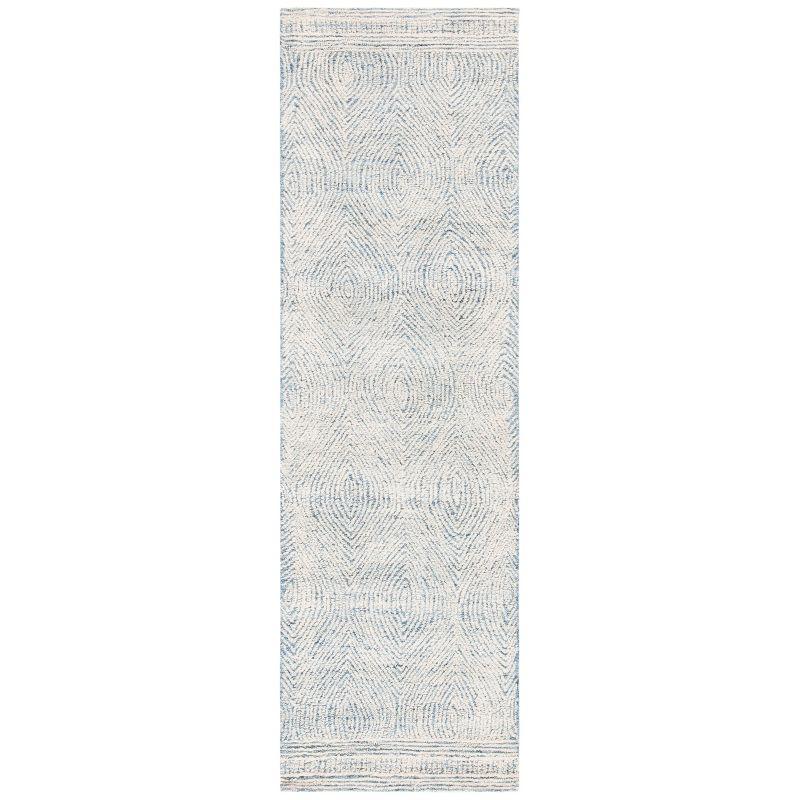 Abstract ABT340 Handmade Indoor Accent Rug - Ivory/Blue - 2'-3"x4' - Safavieh