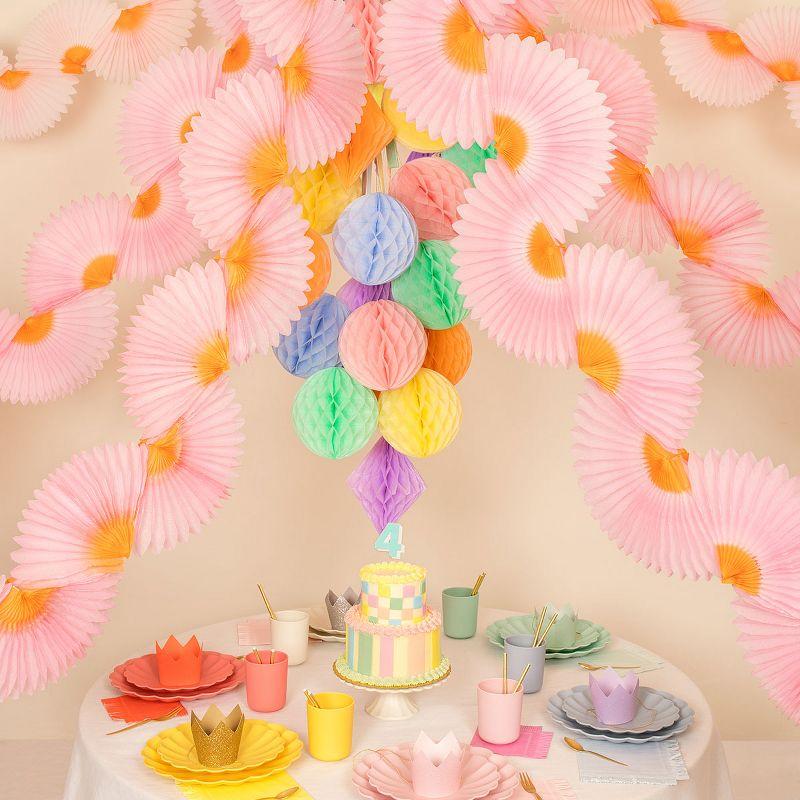 Meri Meri Pink Honeycomb Paper Fan Garland