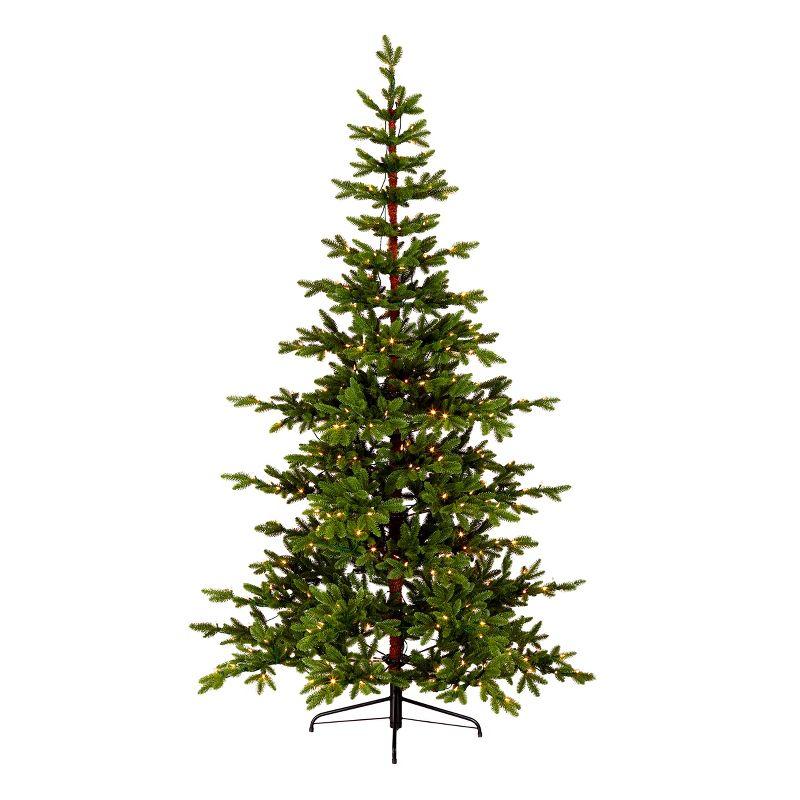 7.5' Green Prelit Dancer Pine Artificial Christmas Tree with Clear Lights