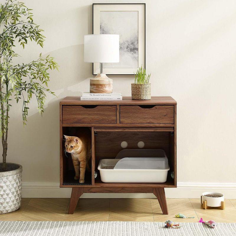 Modway Modway Render Wood Litter Box Enclosure